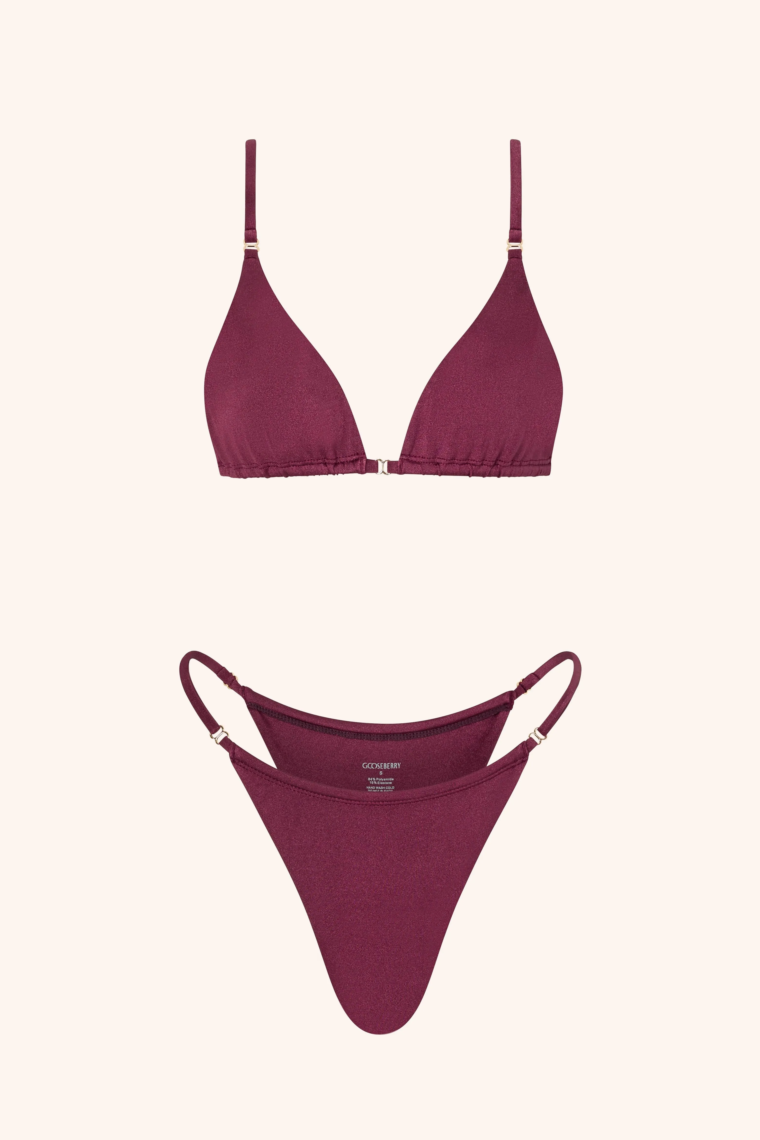 Triangle Top Cassis sold by Gooseberry Intimates product image thumbnail 4