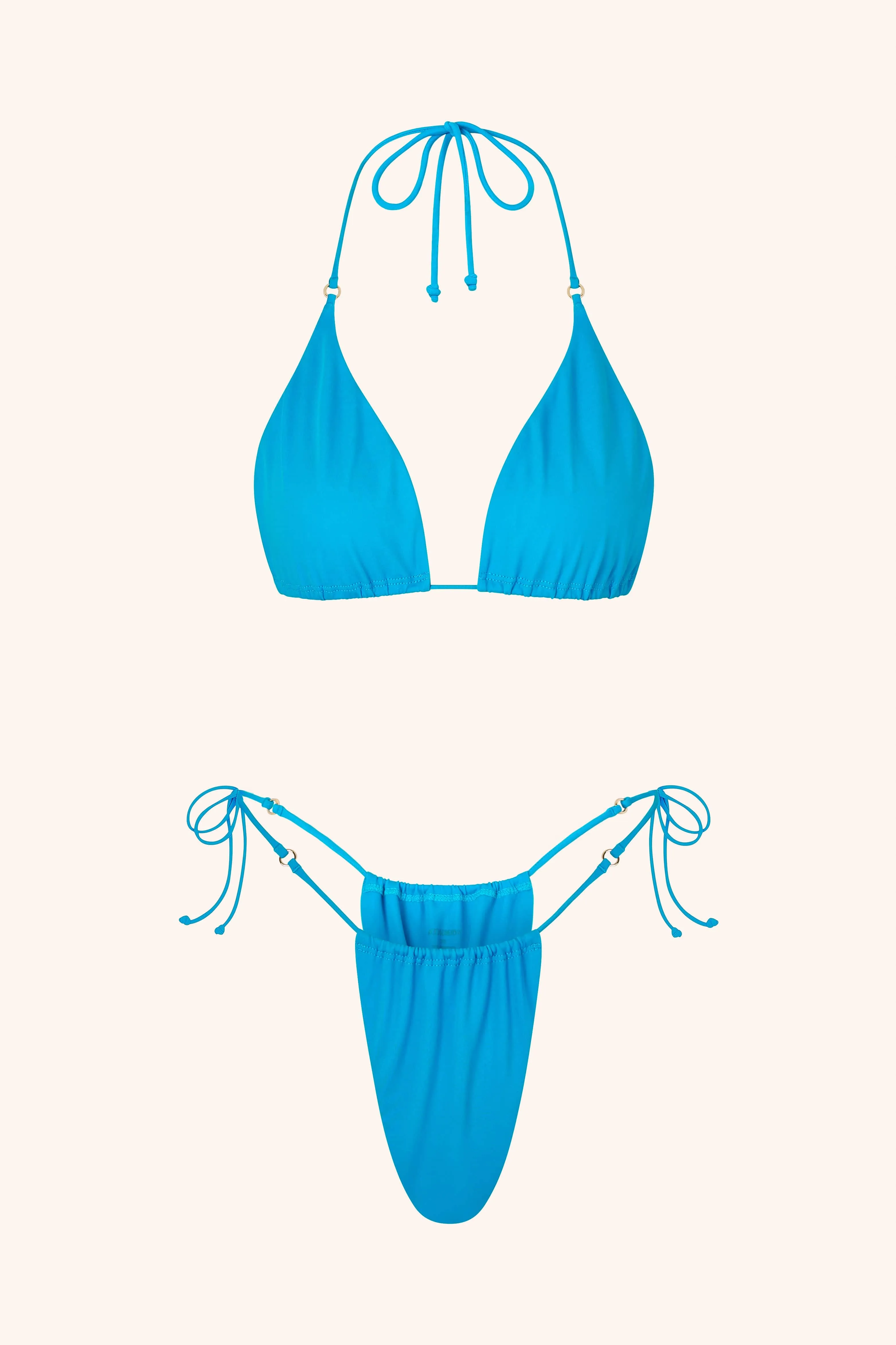 Side Tie Bikini Briefs Cerulean sold by Gooseberry Intimates product image thumbnail 5
