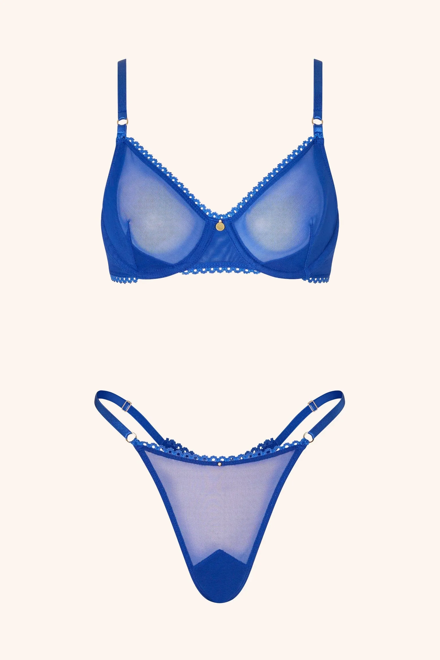 Thong Royal Blue sold by Gooseberry Intimates product image thumbnail 4