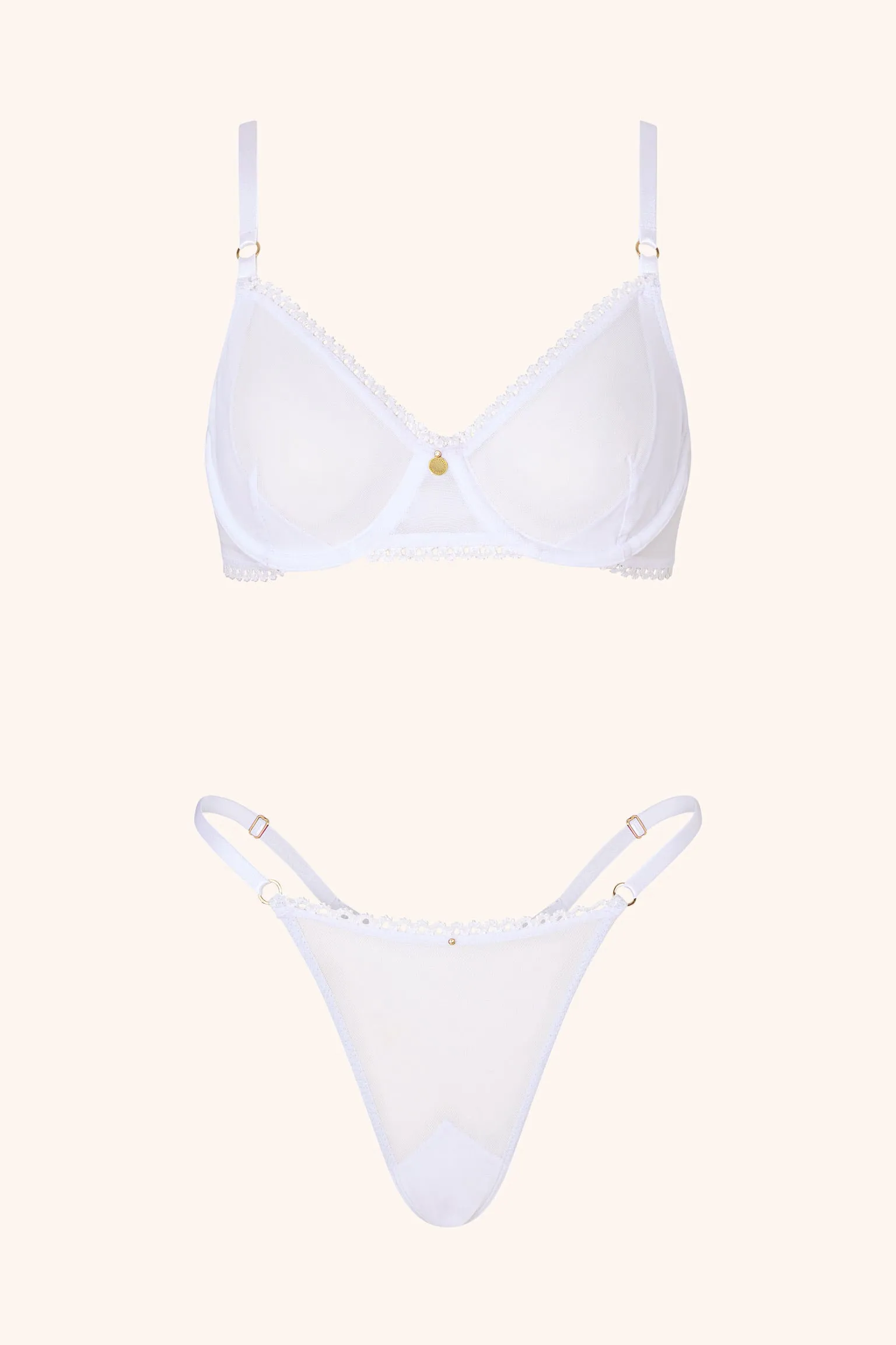 Thong White sold by Gooseberry Intimates product image thumbnail 4