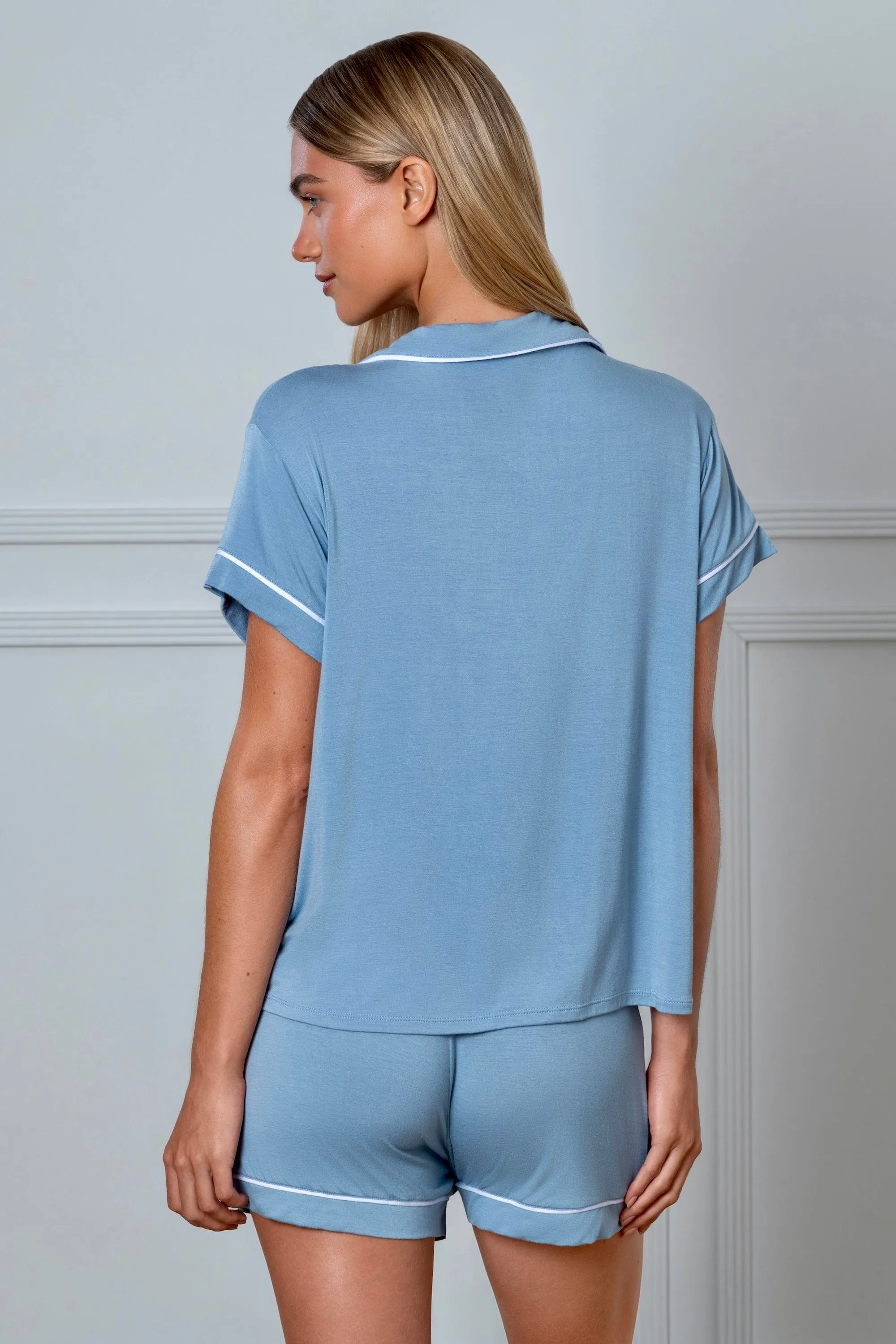 PJ Short Slate Blue sold by Gooseberry Intimates product image thumbnail 3