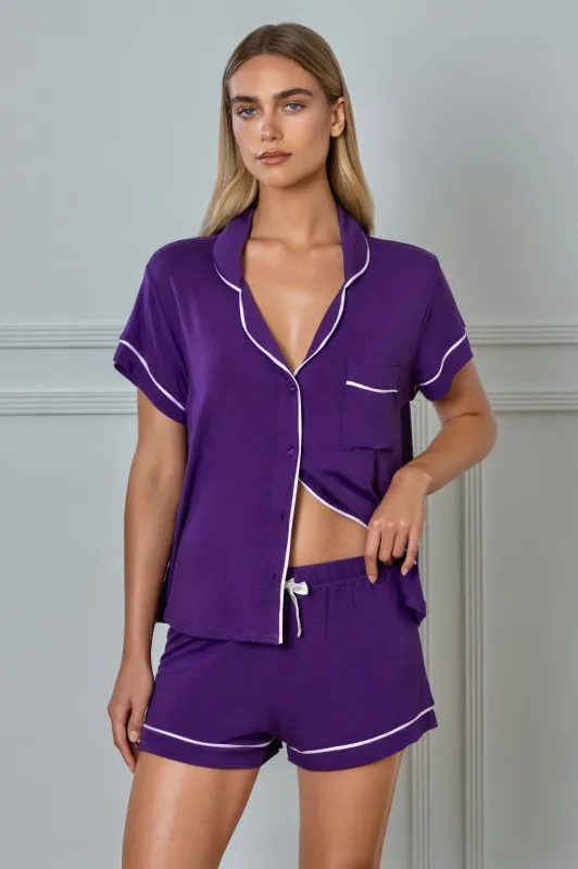 PJ Jacket Blueberry sold by Gooseberry Intimates