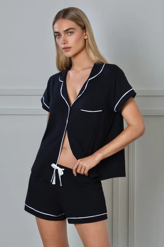 PJ Jacket Black sold by Gooseberry Intimates