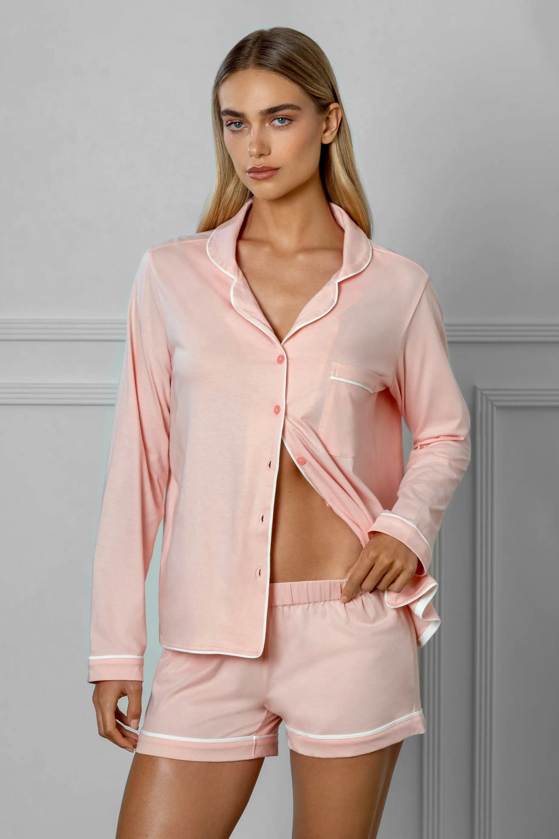 PJ Jacket Peony sold by Gooseberry Intimates