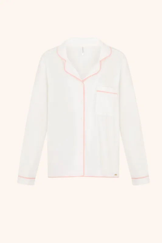 PJ Jacket Ivory made by Gooseberry Intimates