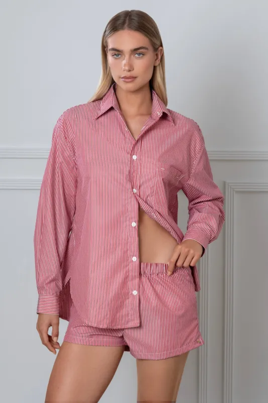Striped Shirt Red sold by Gooseberry Intimates