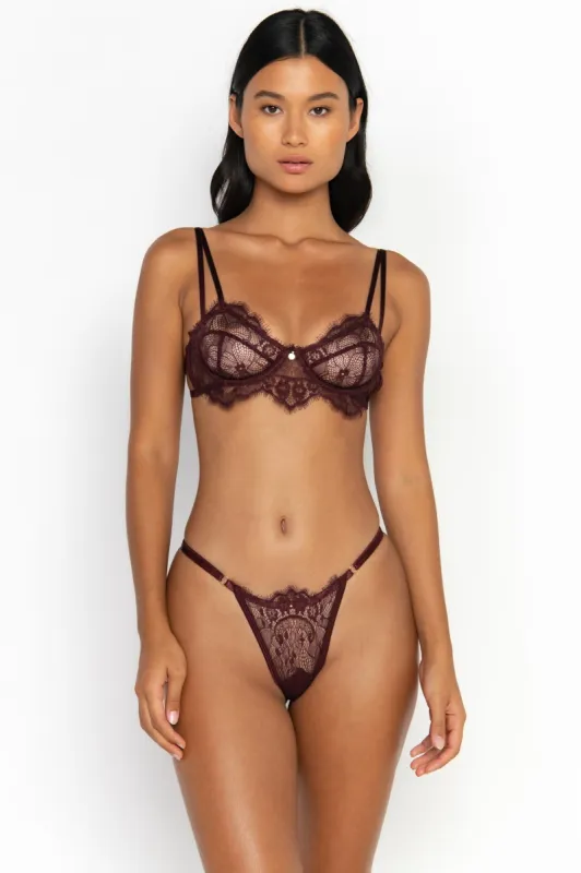 Bra Burgundy sold by Gooseberry Intimates