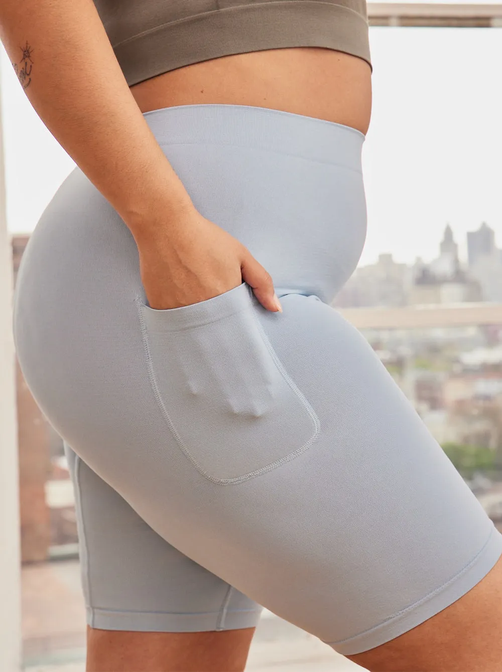 The Cargo 9" Chambray sold by Thigh Society