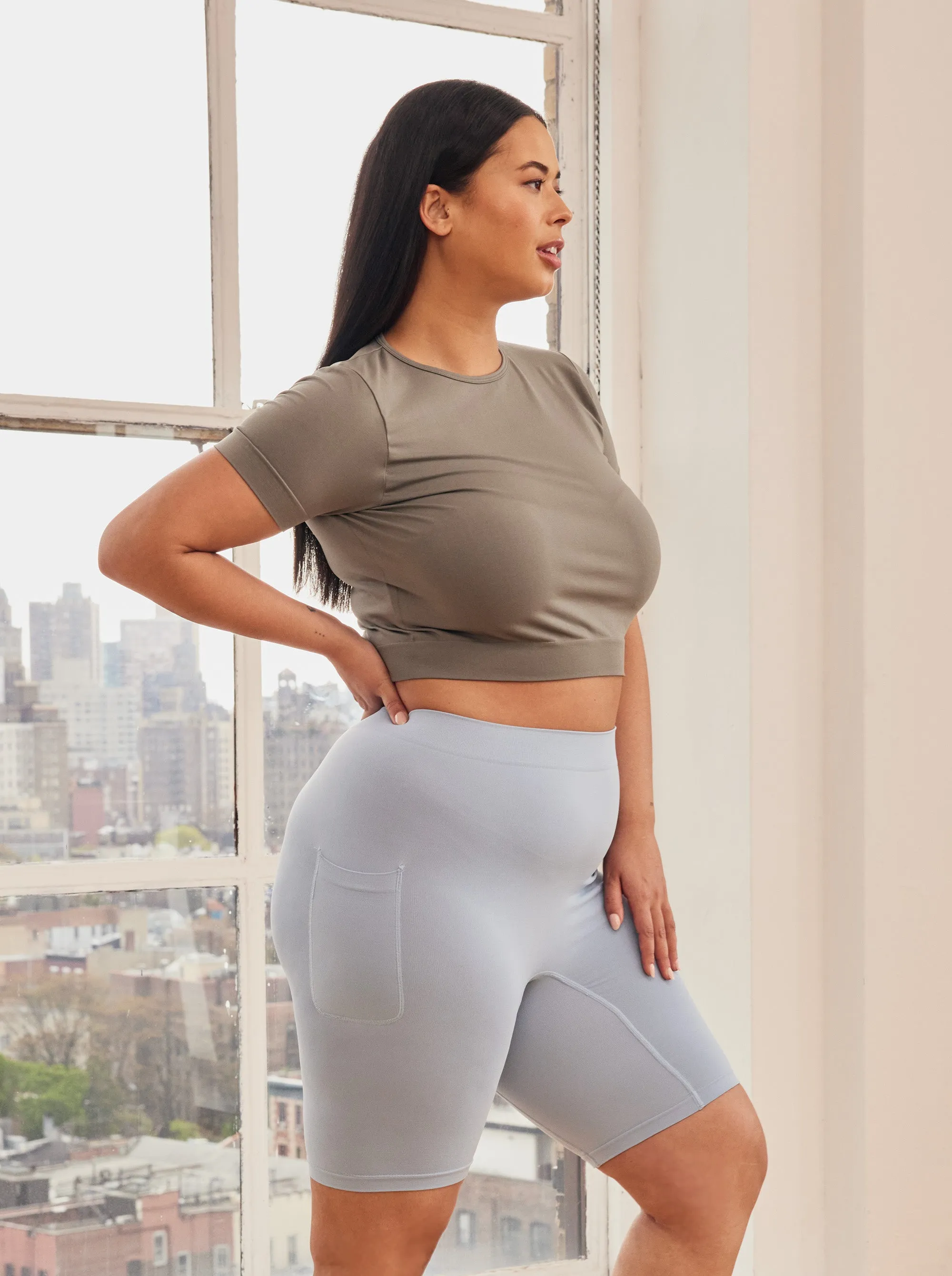 The Cargo 9" Chambray sold by Thigh Society product image thumbnail 2