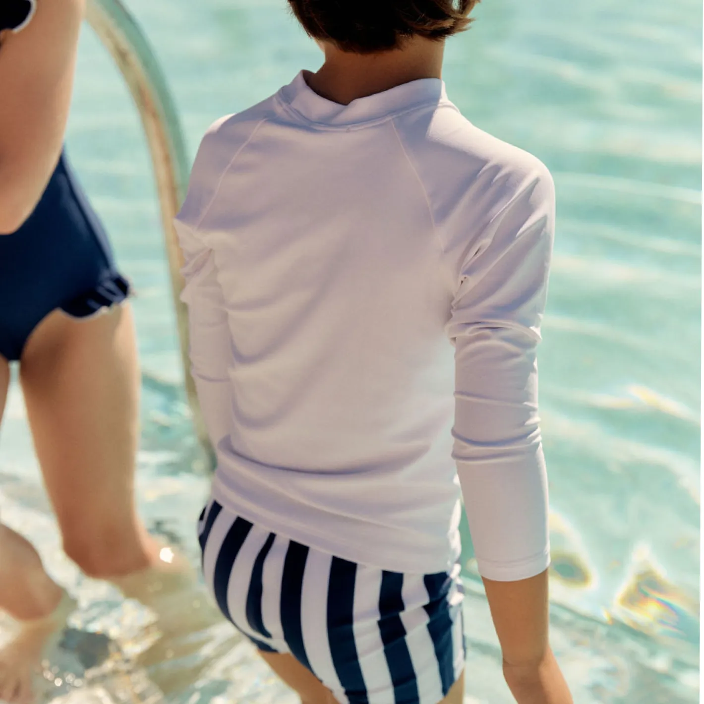 unisex crane white rashguard sold by minnow product image thumbnail 3