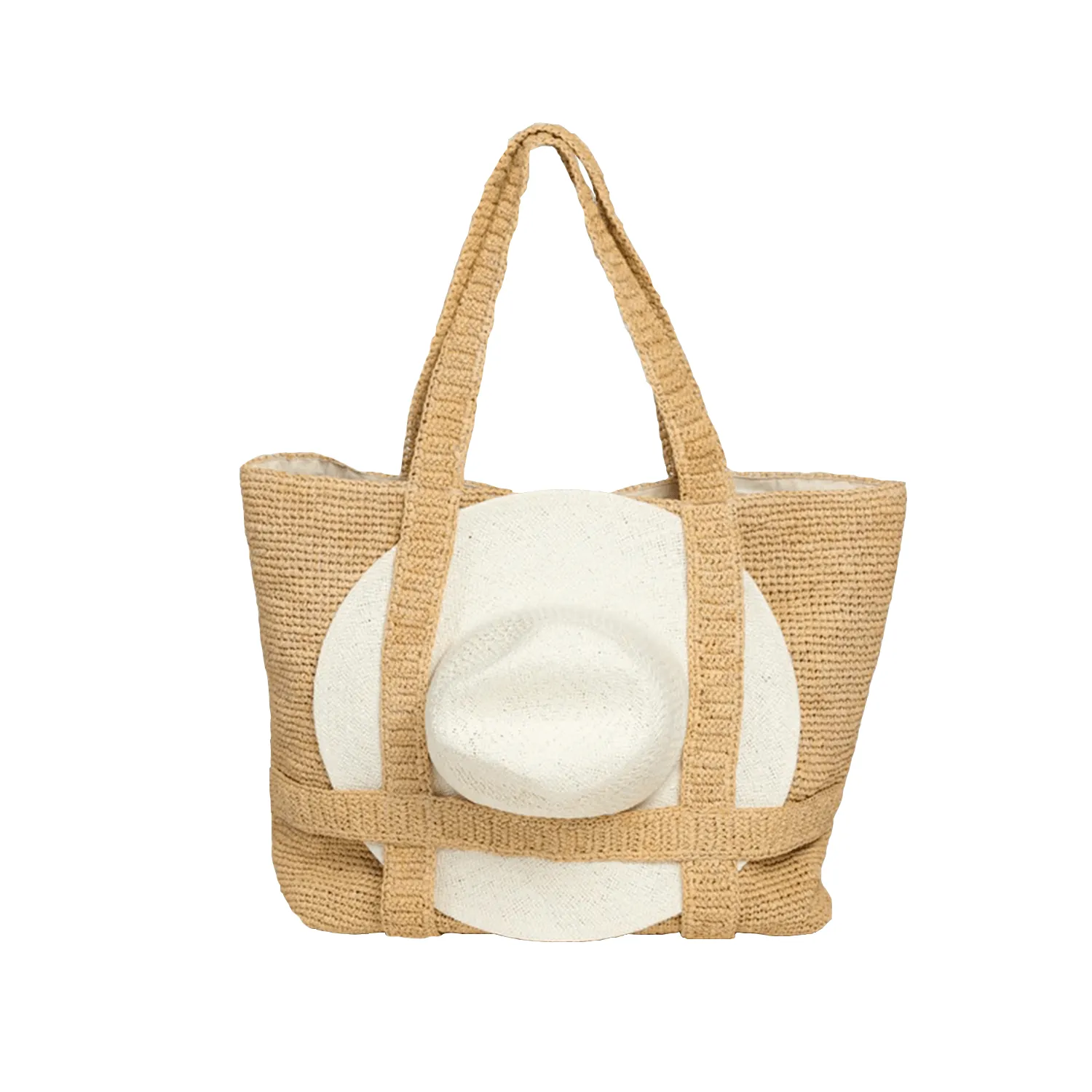 hat attack original straw traveler bag sold by minnow