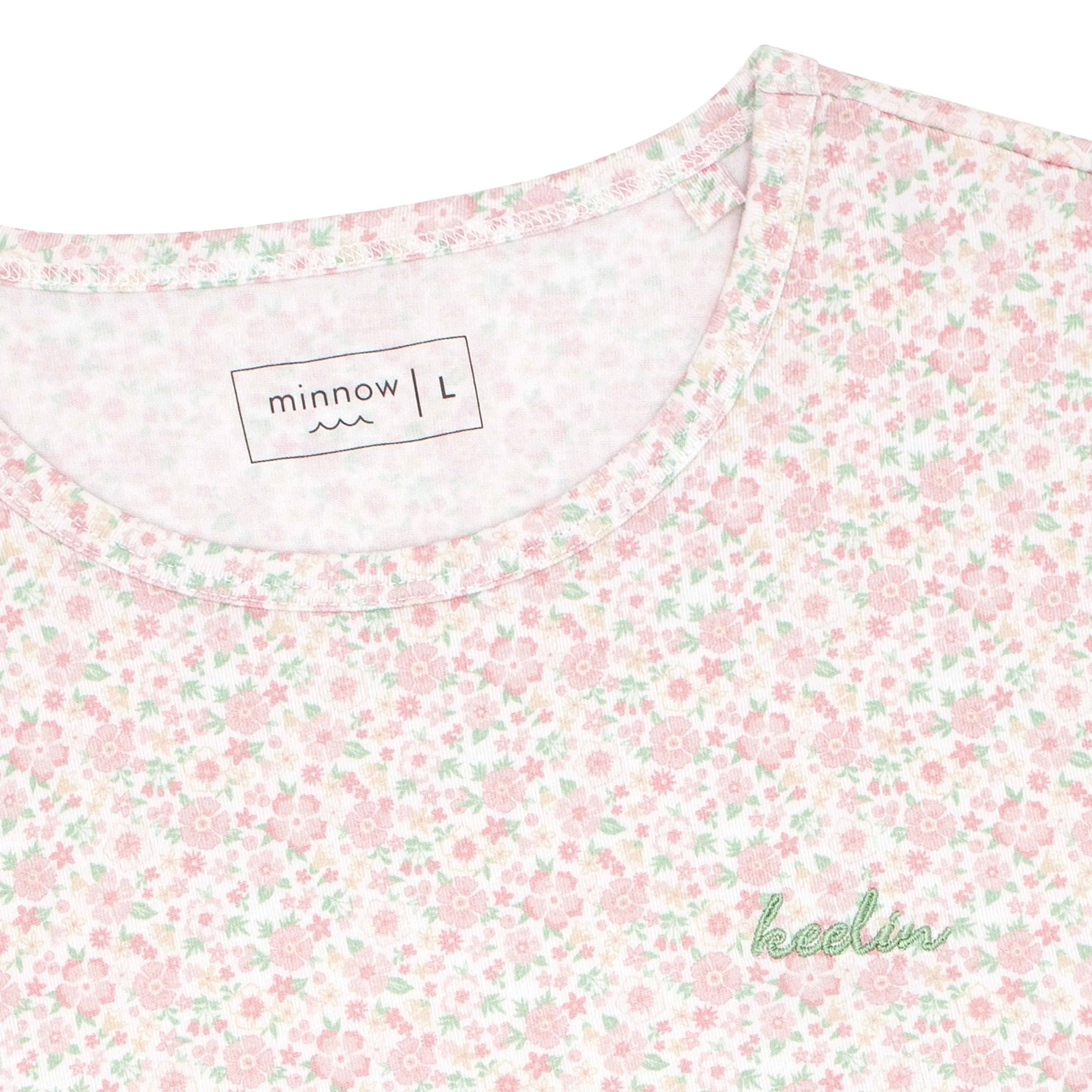 women's antique floral pima pajamas set sold by minnow product image thumbnail 4