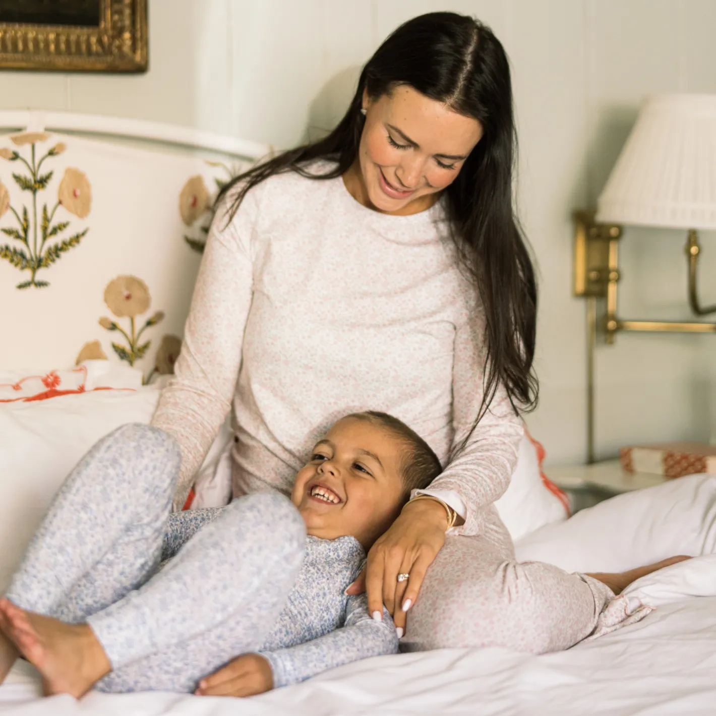 women's antique floral pima pajamas set sold by minnow product image thumbnail 2