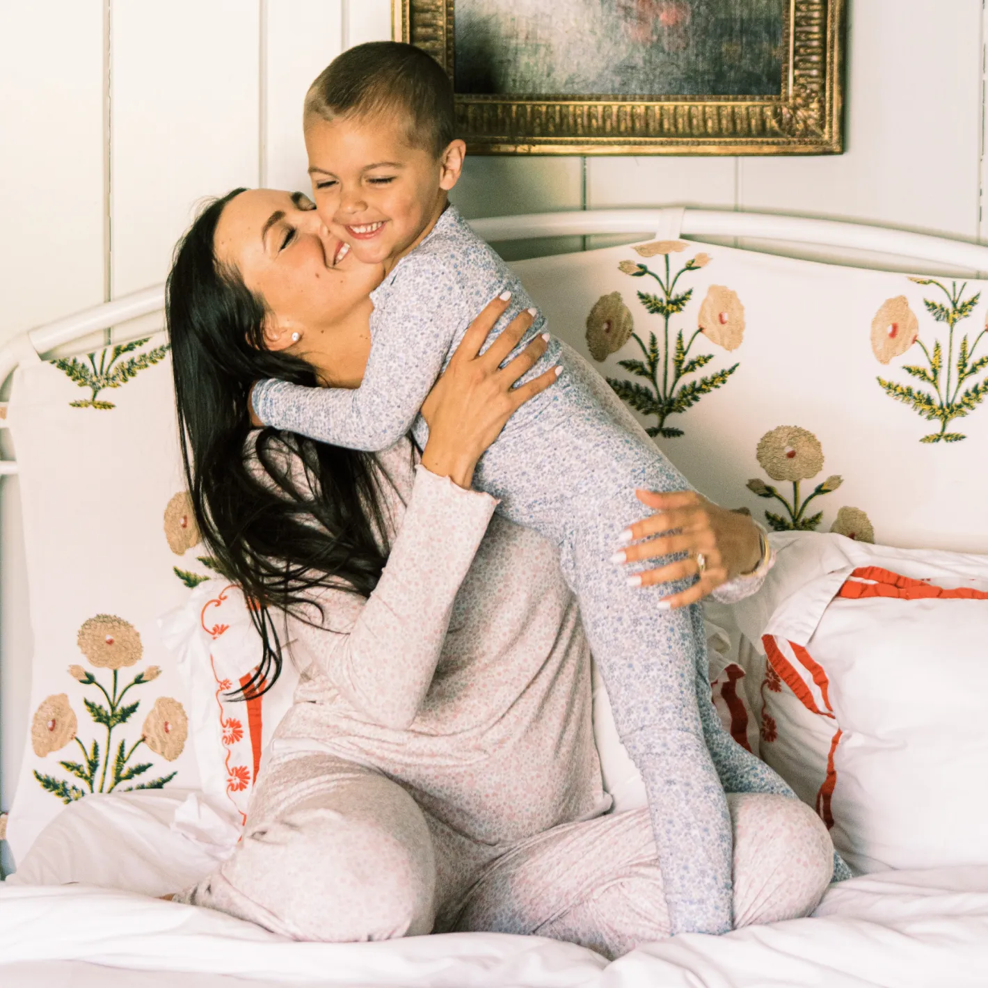 women's antique floral pima pajamas set sold by minnow product image thumbnail 5