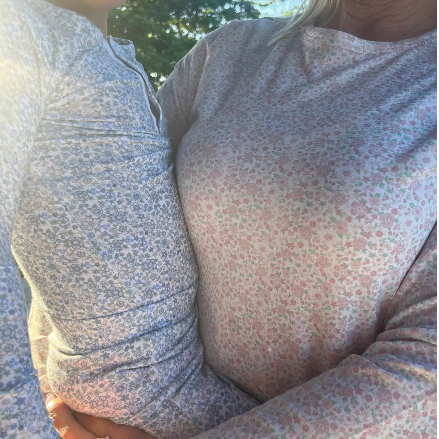 women's antique floral pima pajamas set sold by minnow product image thumbnail 3