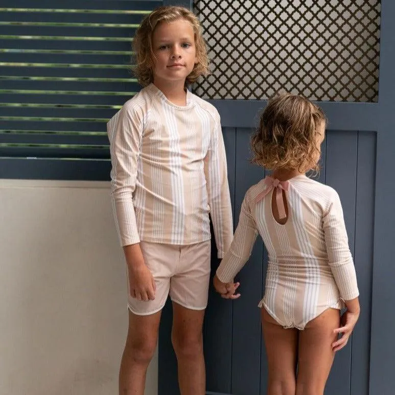 unisex café stripe rashguard sold by minnow product image thumbnail 2