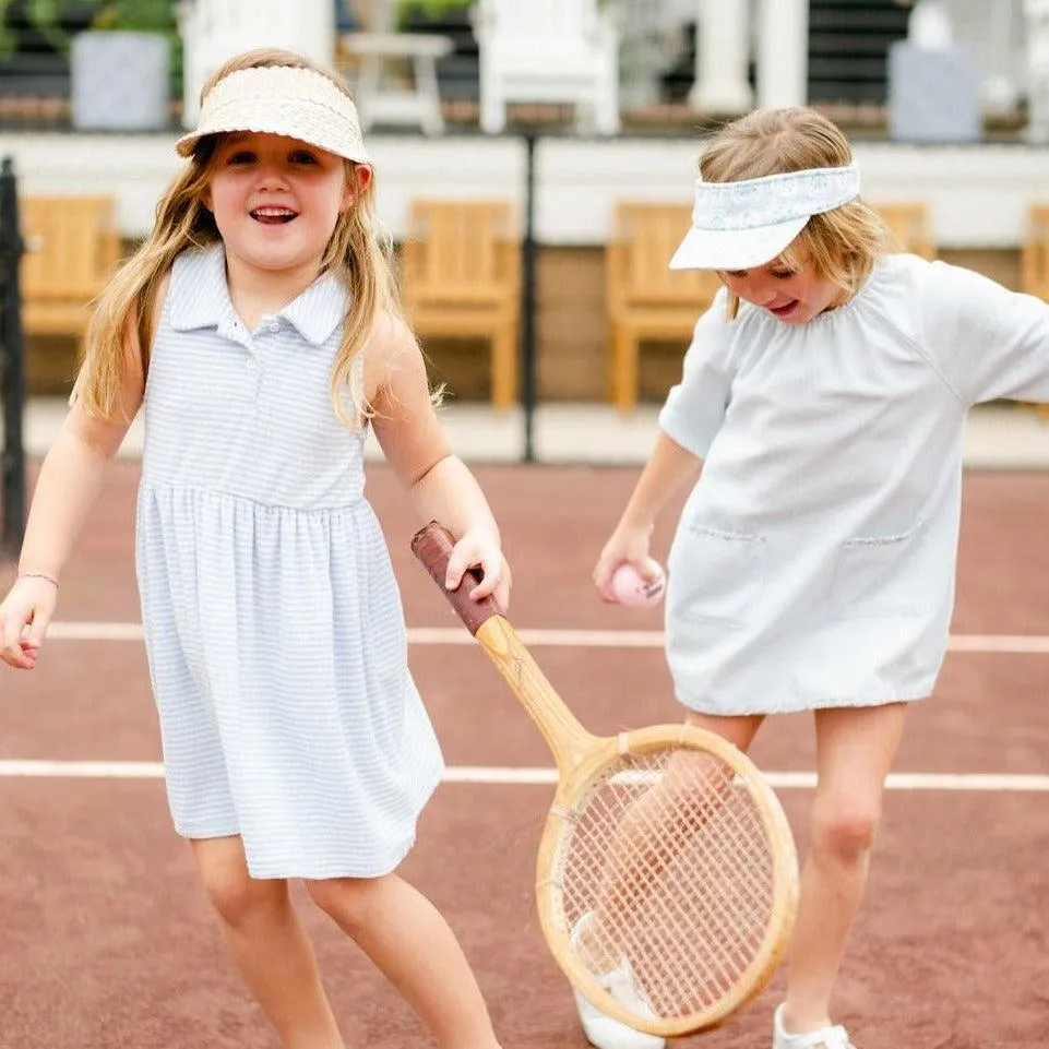 girls light blue french terry dress sold by minnow product image thumbnail 2