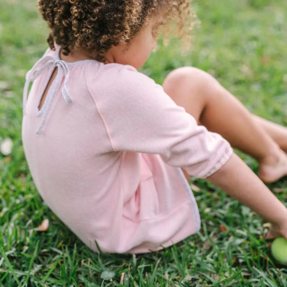 girls pink french terry dress sold by minnow product image thumbnail 2