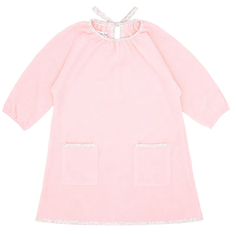 girls pink french terry dress sold by minnow