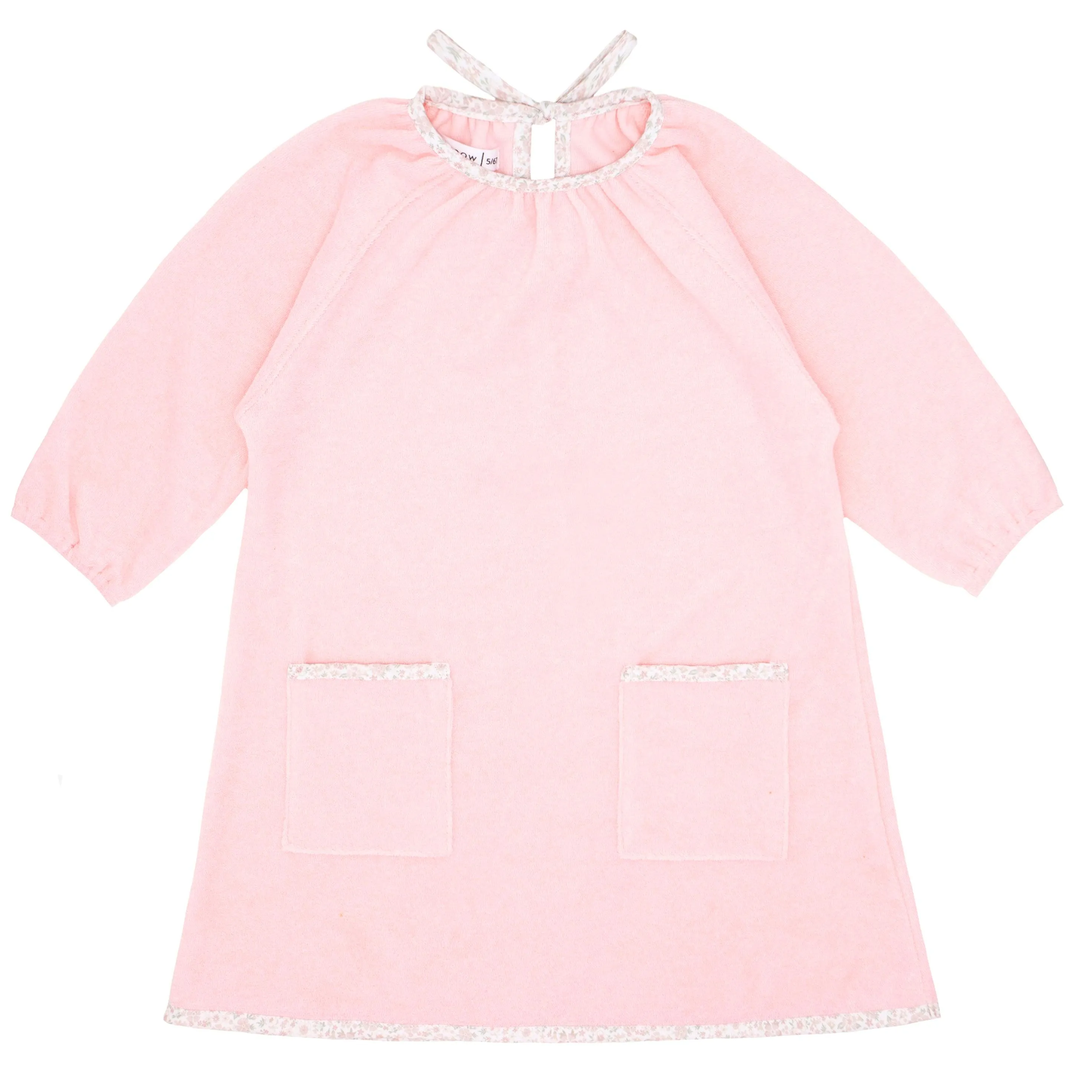 girls pink french terry dress sold by minnow