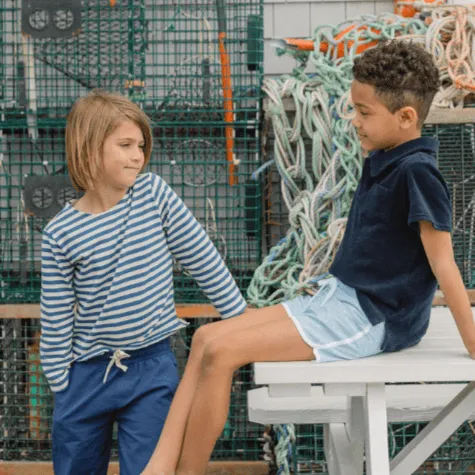 unisex stripe long sleeve tee sold by minnow product image thumbnail 3