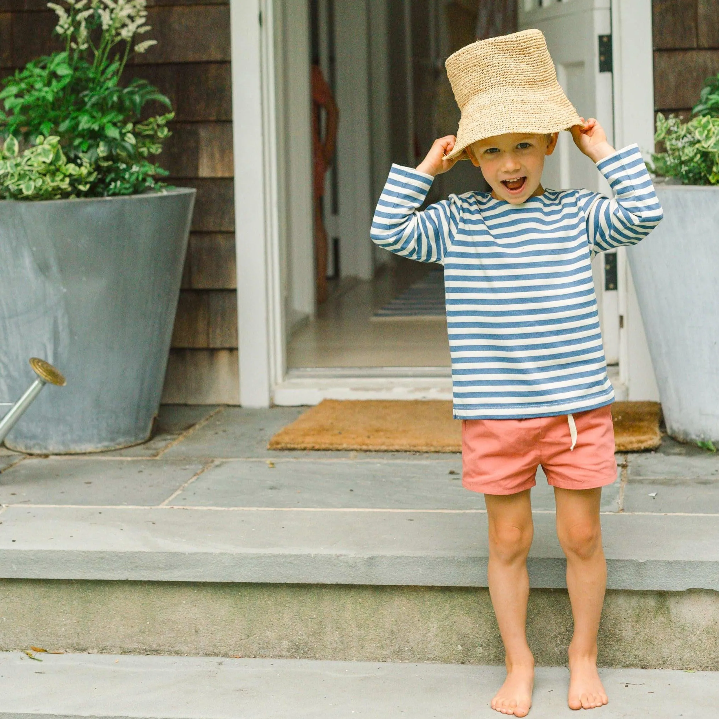 unisex stripe long sleeve tee sold by minnow product image thumbnail 2