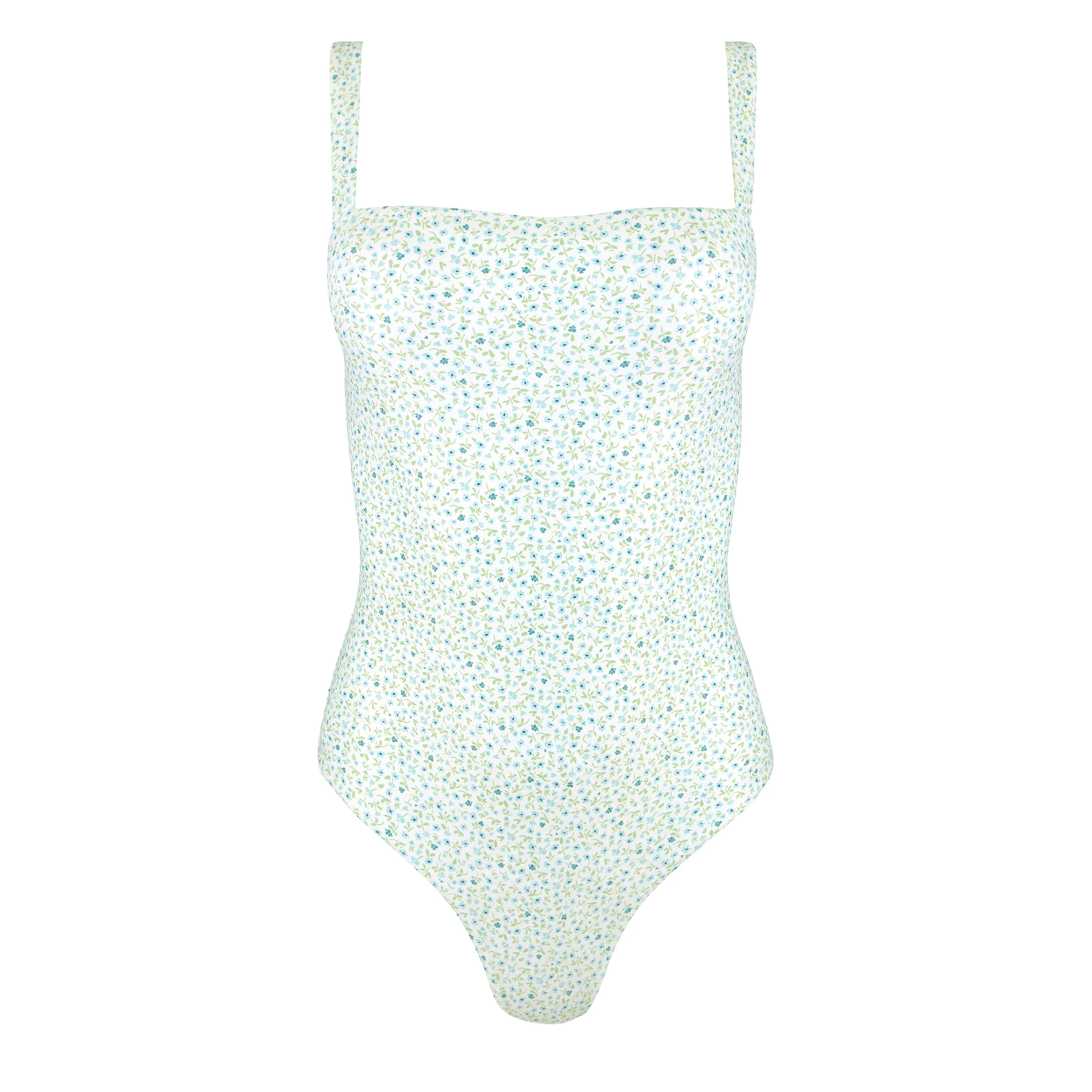 women's hibiscus ditsy simple one piece sold by minnow