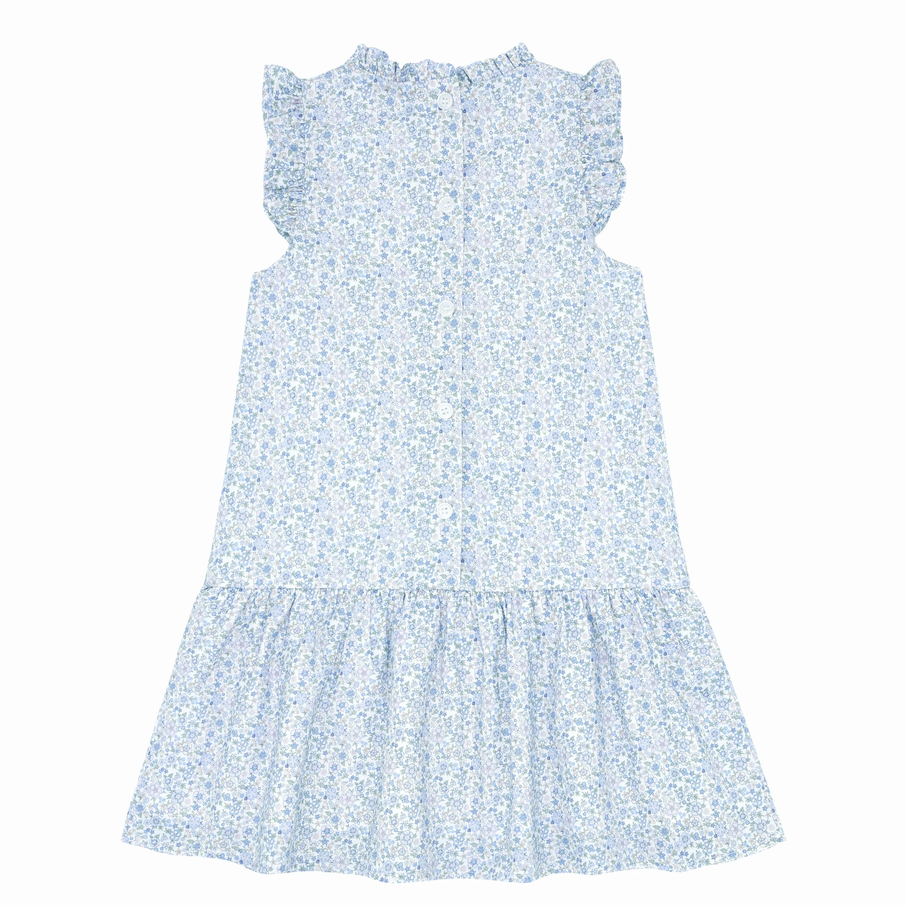 girls slate floral drop waist dress sold by minnow product image thumbnail 2