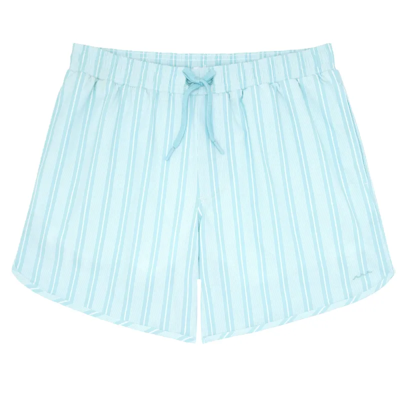 men's pacific blue stripe classic boardie sold by minnow