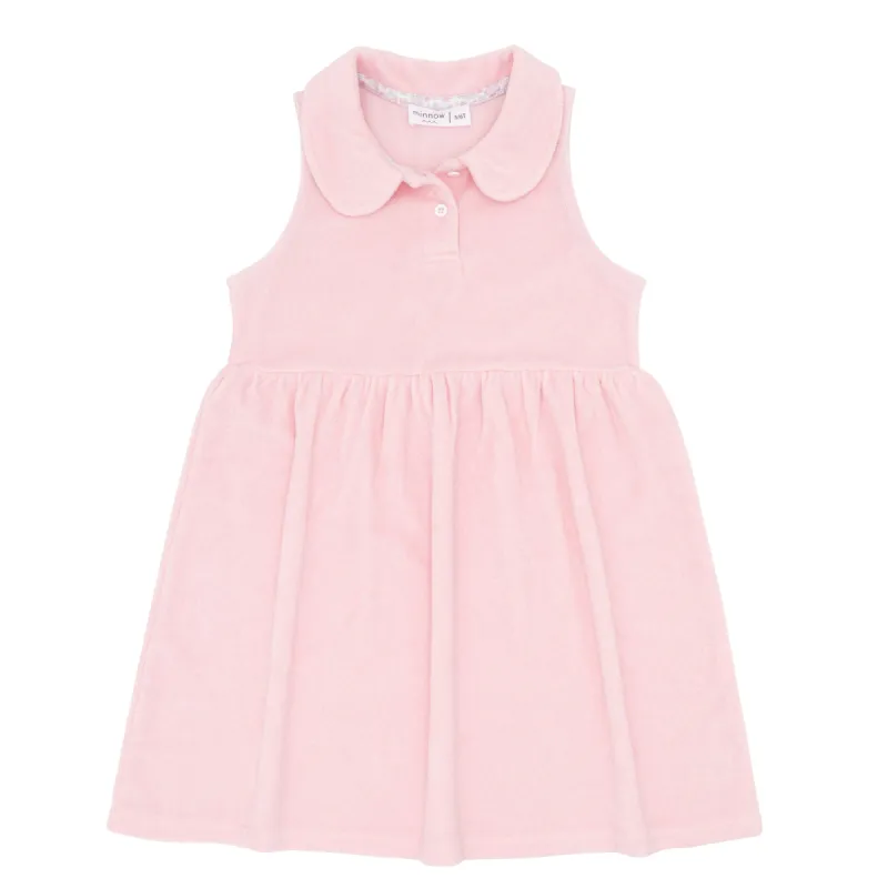 girls pink french terry tennis dress made by minnow