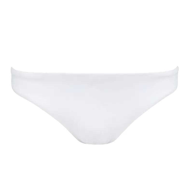 women's white low waist bikini bottom sold by minnow