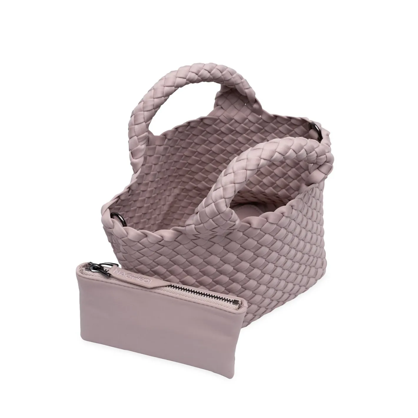 naghedi st barths shell pink petit tote sold by minnow product image thumbnail 2