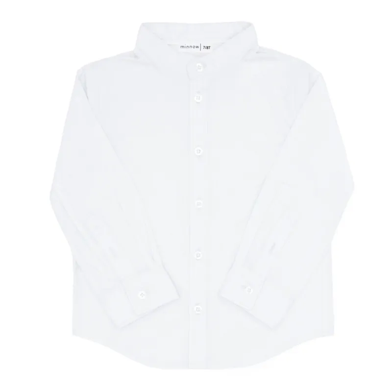 boys white long sleeve shirt sold by minnow