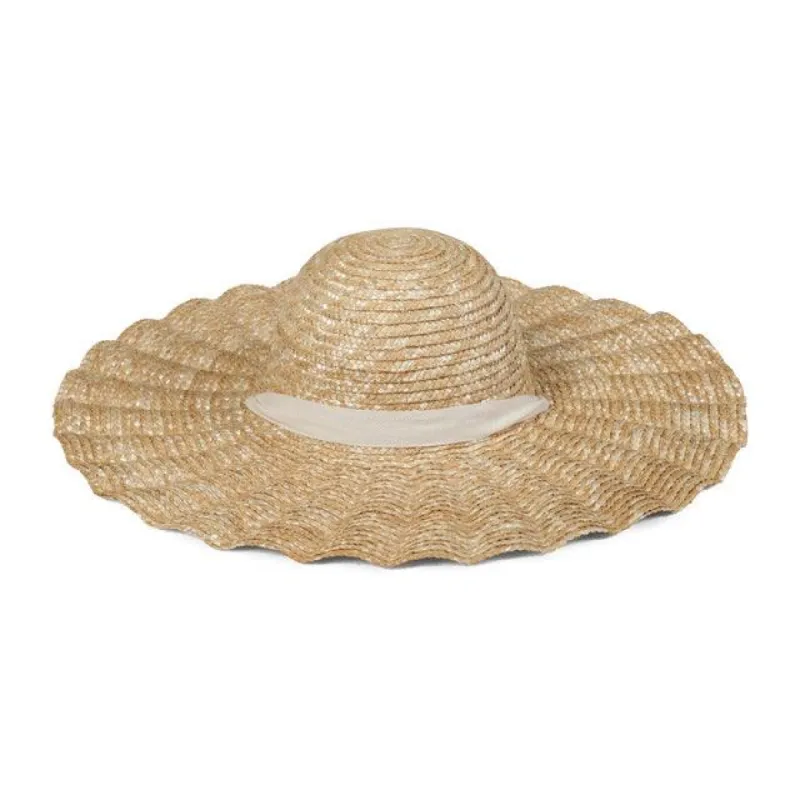 lack of color women's scalloped dolce hat sold by minnow