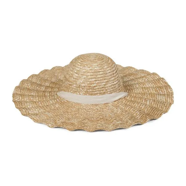 lack of color women's scalloped dolce hat sold by minnow