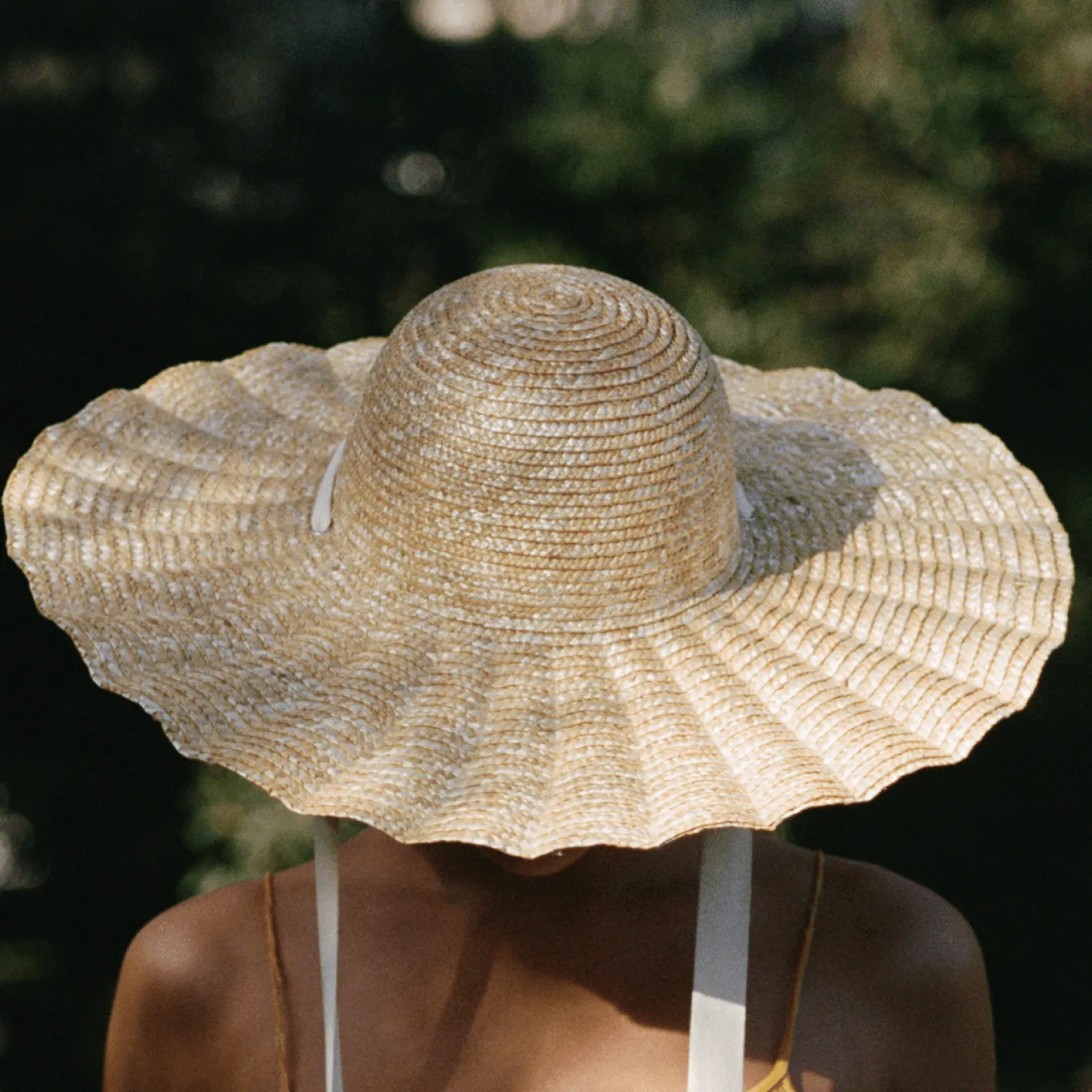 lack of color women's scalloped dolce hat sold by minnow product image thumbnail 3