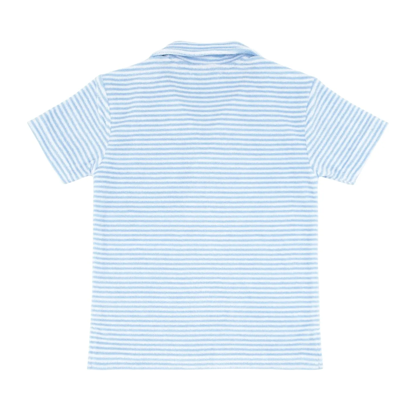 boys powder blue stripe french terry polo sold by minnow product image thumbnail 4