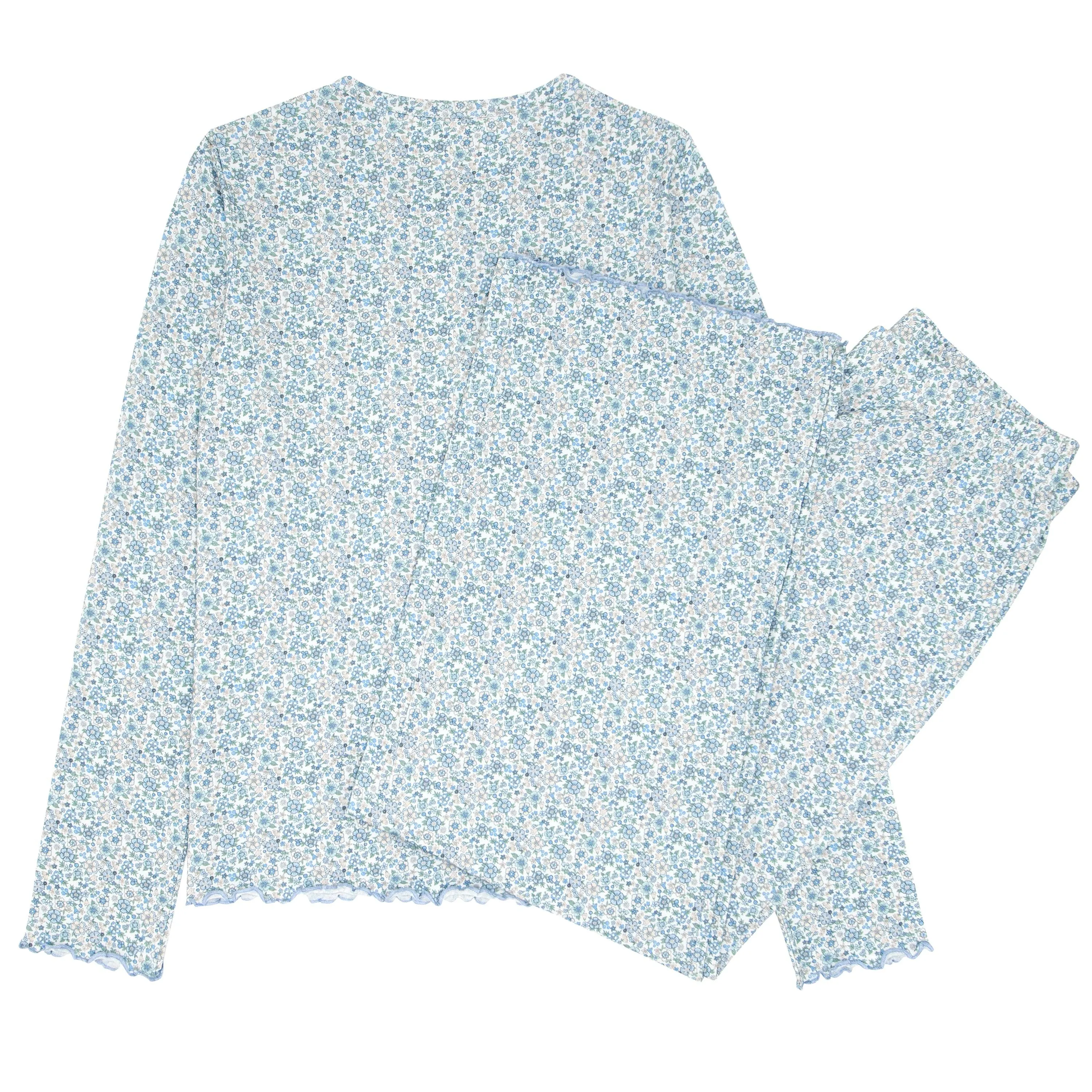 women's slate floral pima pajamas set sold by minnow product image thumbnail 5