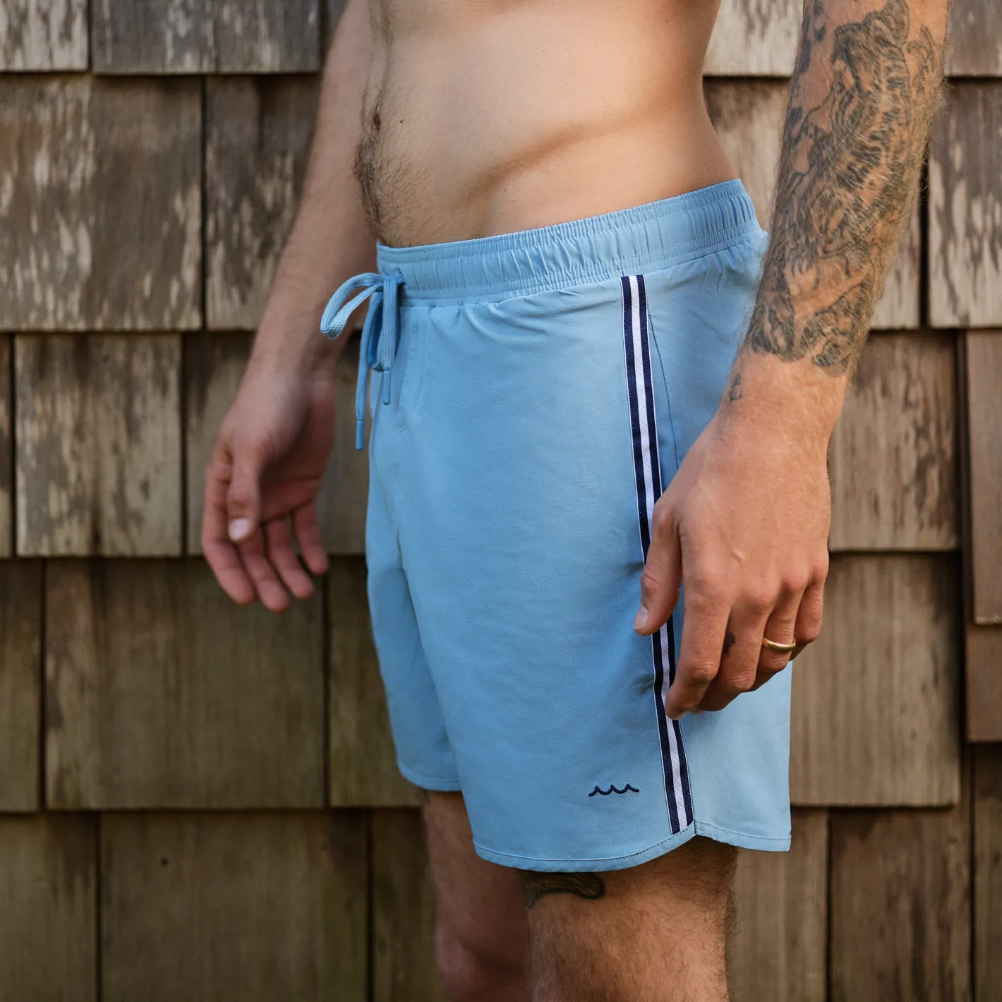 men's surfside blue boardie sold by minnow product image thumbnail 5