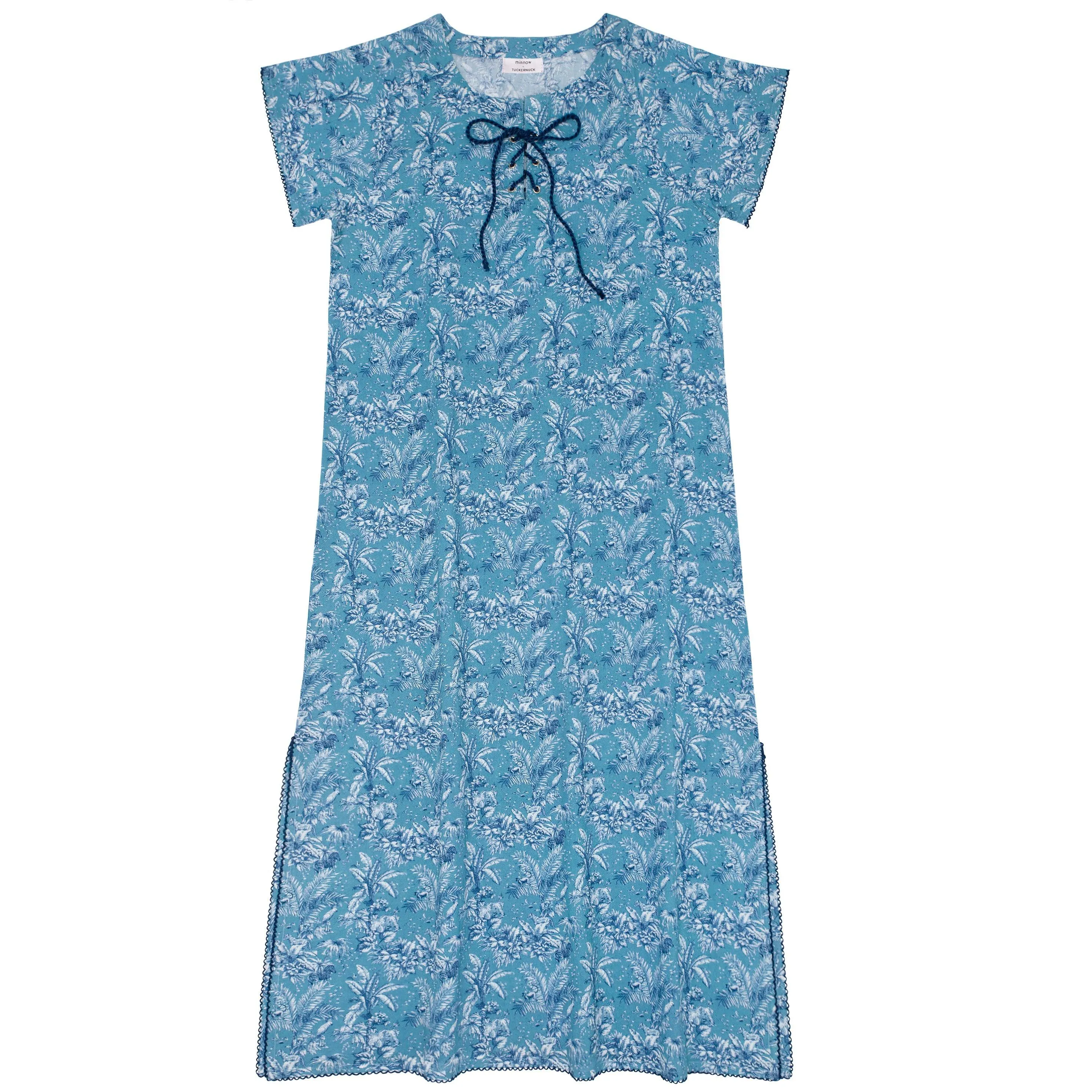 minnow x tuckernuck women's blue toile long dress sold by minnow