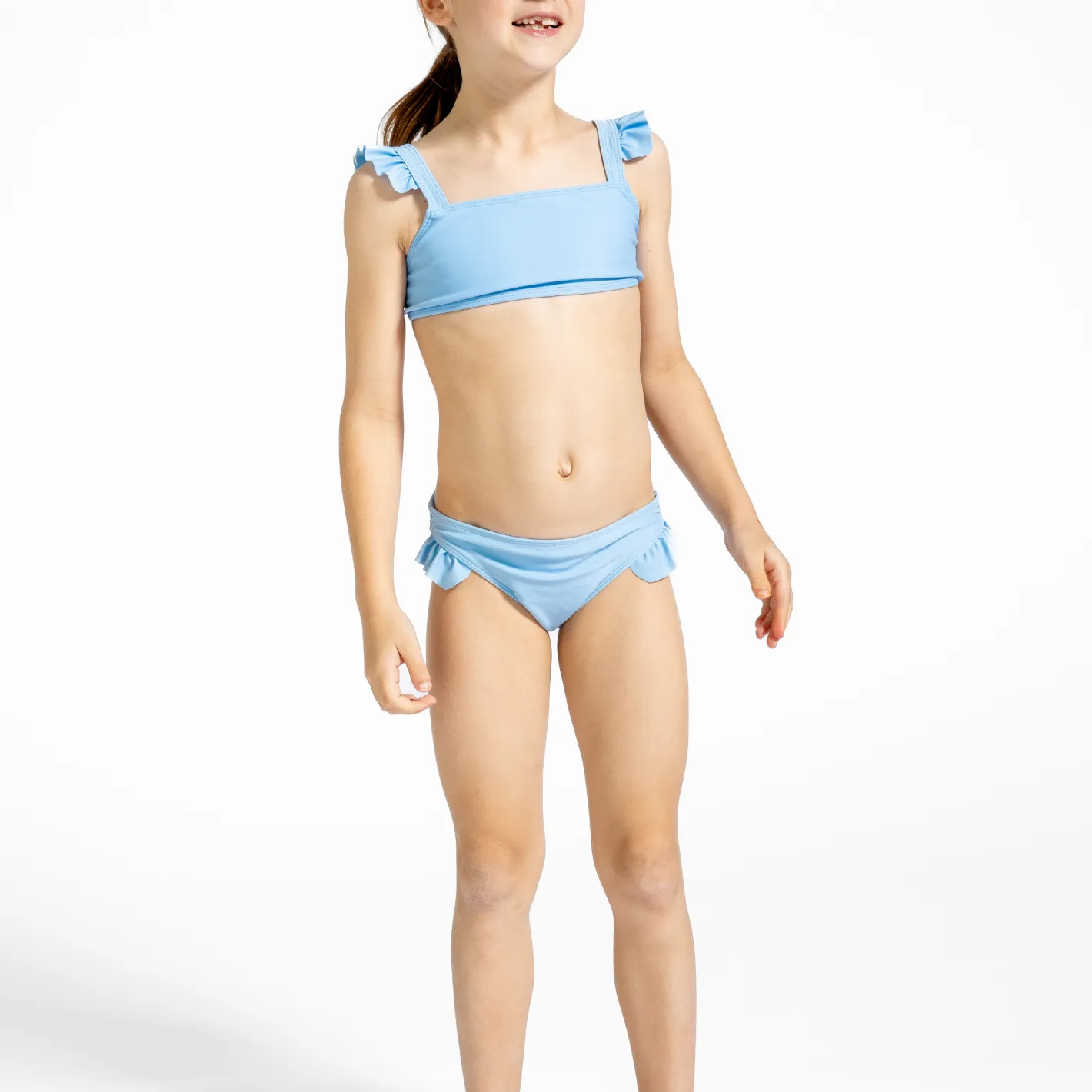 girls peri blue tie back bikini sold by minnow product image thumbnail 5