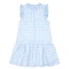 girls blue gingham drop waist dress sold by minnow