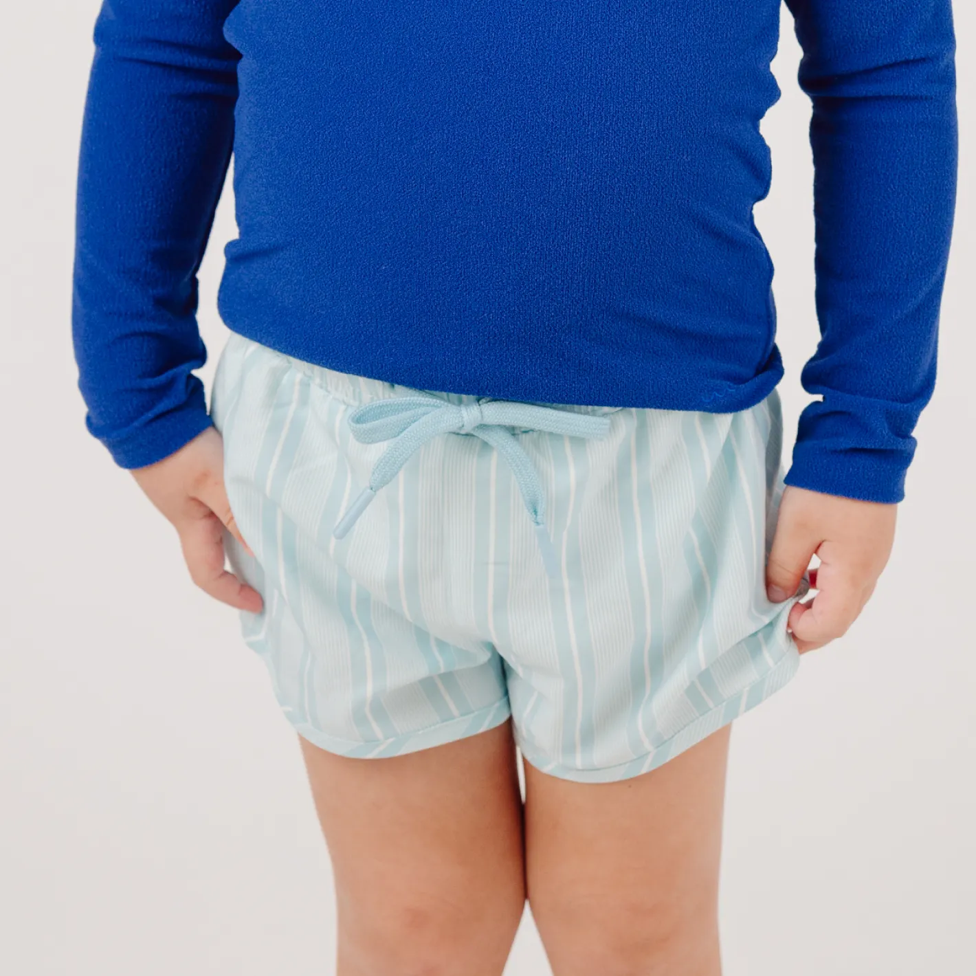 boys pacific blue stripe boardie sold by minnow product image thumbnail 2