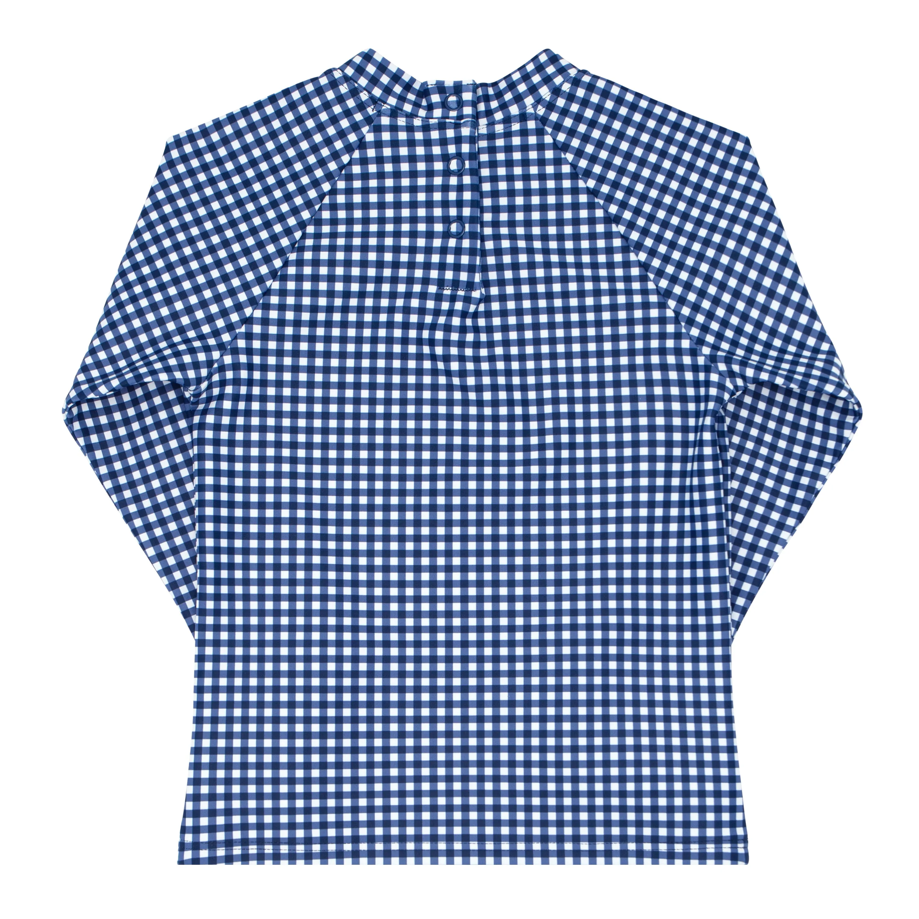 unisex navy gingham rashguard sold by minnow product image thumbnail 4