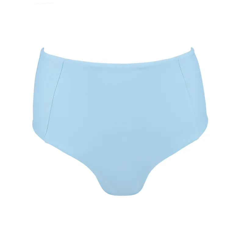 women's peri blue high waist bikini bottom sold by minnow