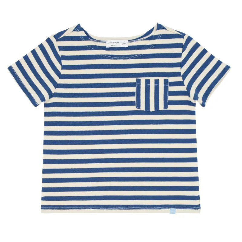unisex stripe boatneck tee sold by minnow