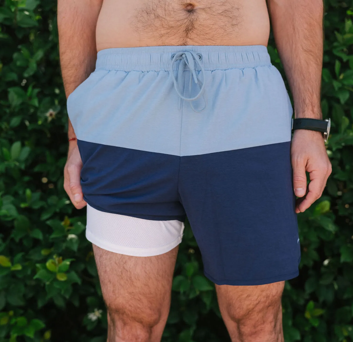 men's freshwater & navy colorblock boardie sold by minnow product image thumbnail 5