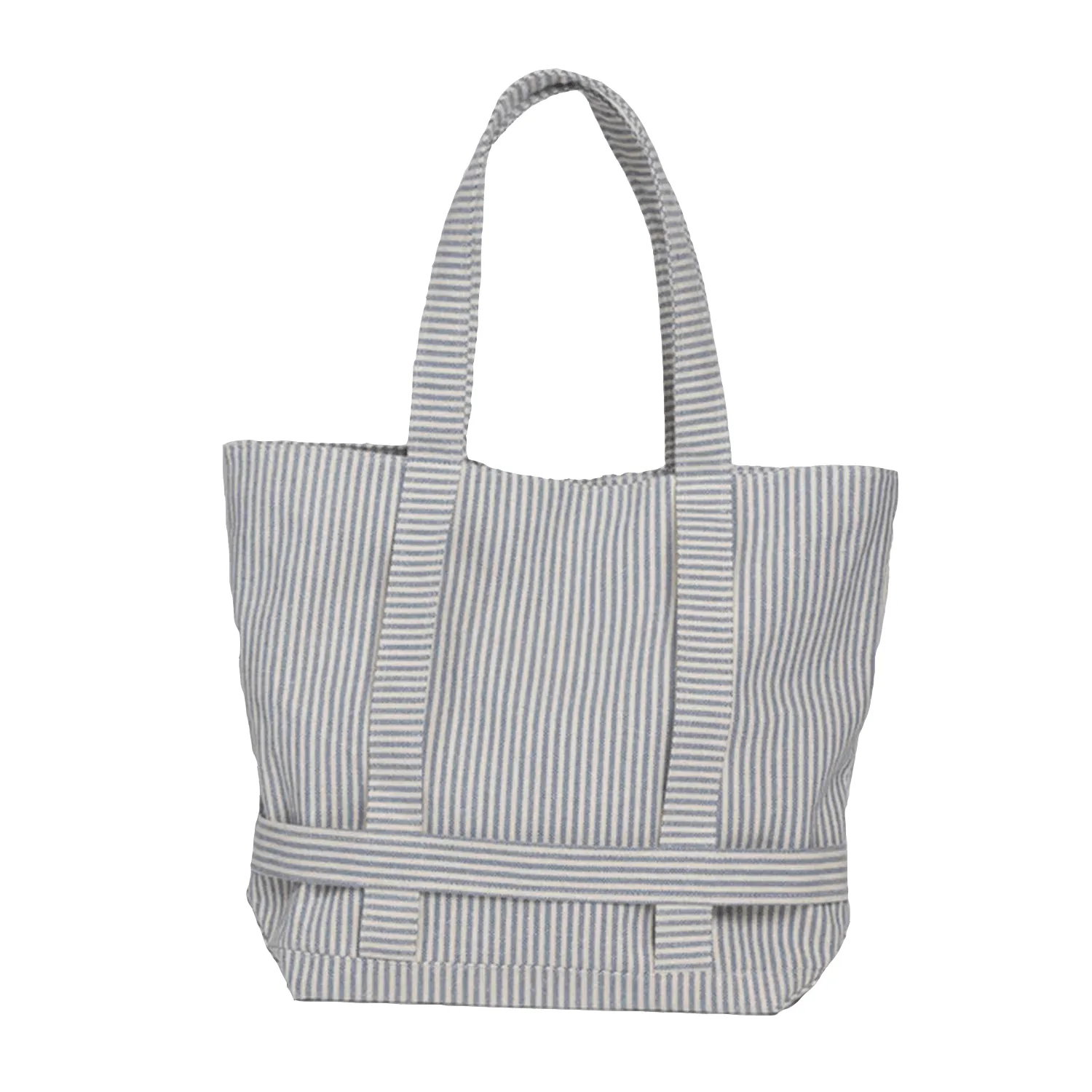 hat attack navy stripe canvas traveler bag sold by minnow