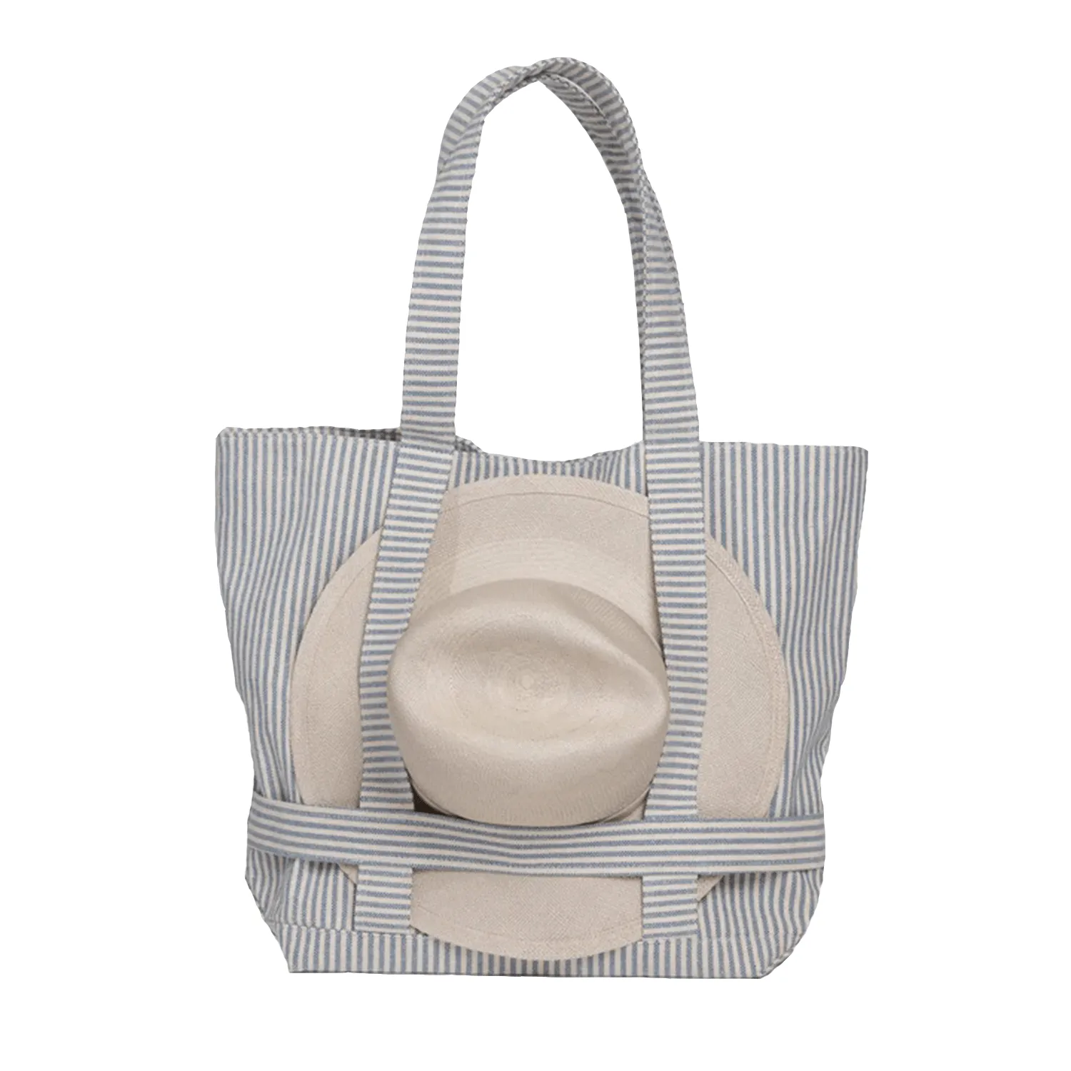 hat attack navy stripe canvas traveler bag sold by minnow product image thumbnail 3