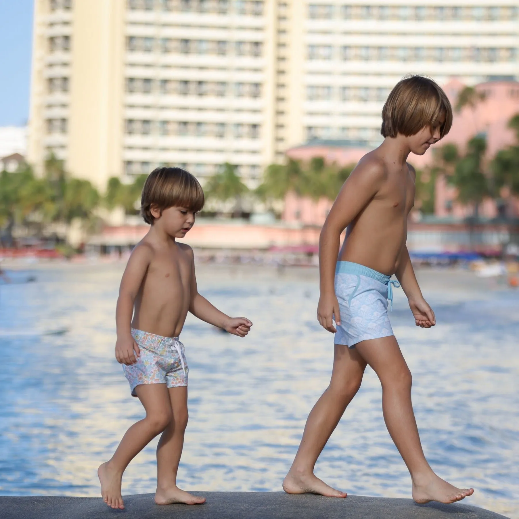 boys hawaiian floral boardie sold by minnow product image thumbnail 2